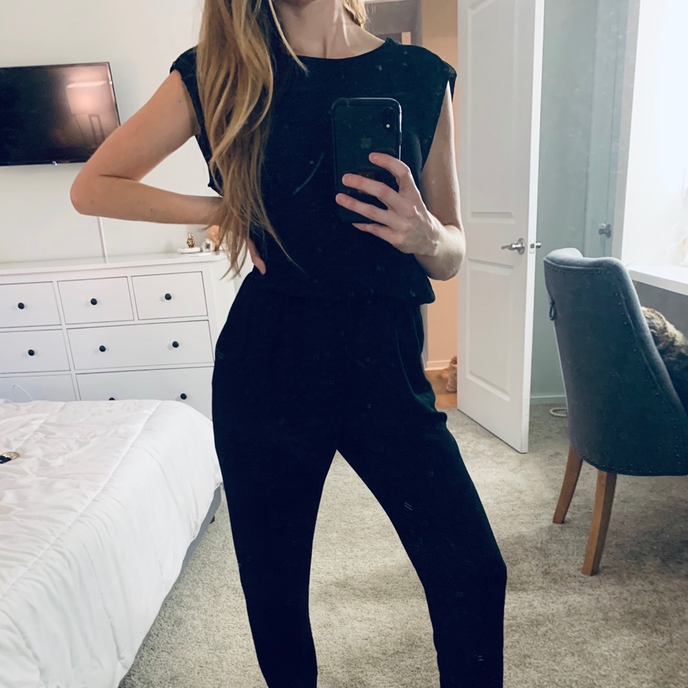 Edgy Black Zara Romper